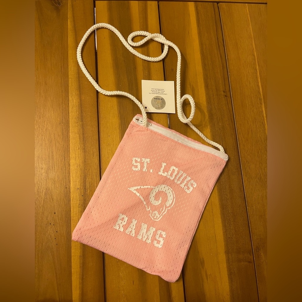 ST. LOUIS RAMS NFL Pink Pouch Cross Body Purse Pro-FAN-ity New with Tag